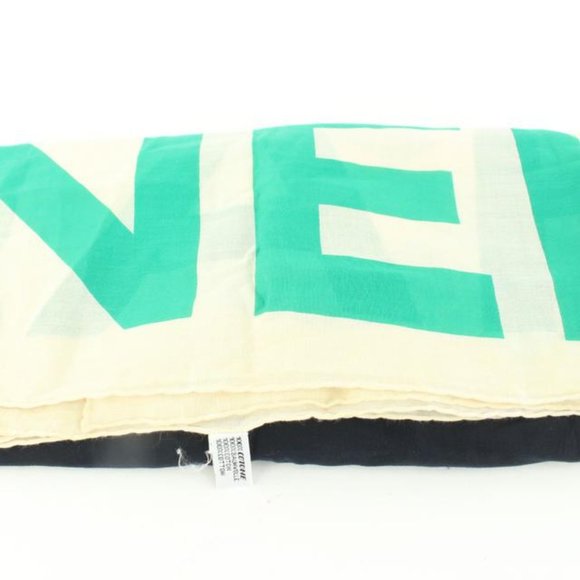 Chanel XL CC Logo Multicolor Shawl Scarf Stole 13c33 - Picture 3 of 12